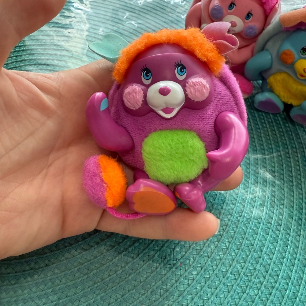 Vintage 1980s Mattel Pocket Popples Mini Plush Toy set - Picture 11 of 15